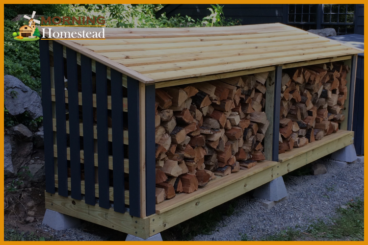 Firewood Rack For Outdoor Log Storage